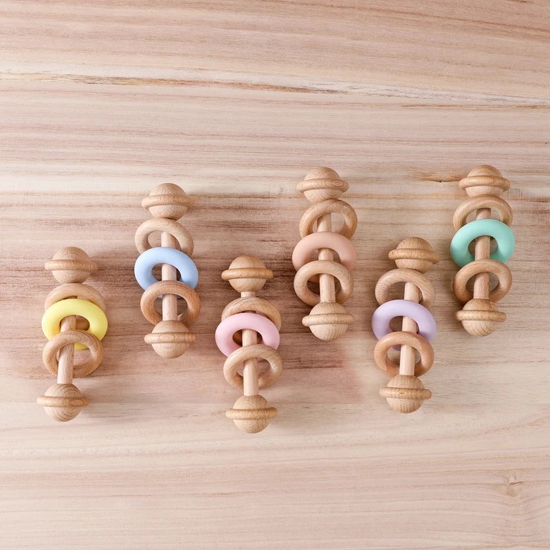 Hochet Bébé Bois