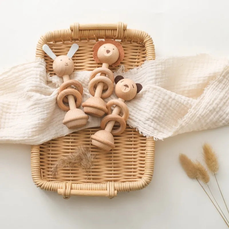 Hochet En Bois Bébé