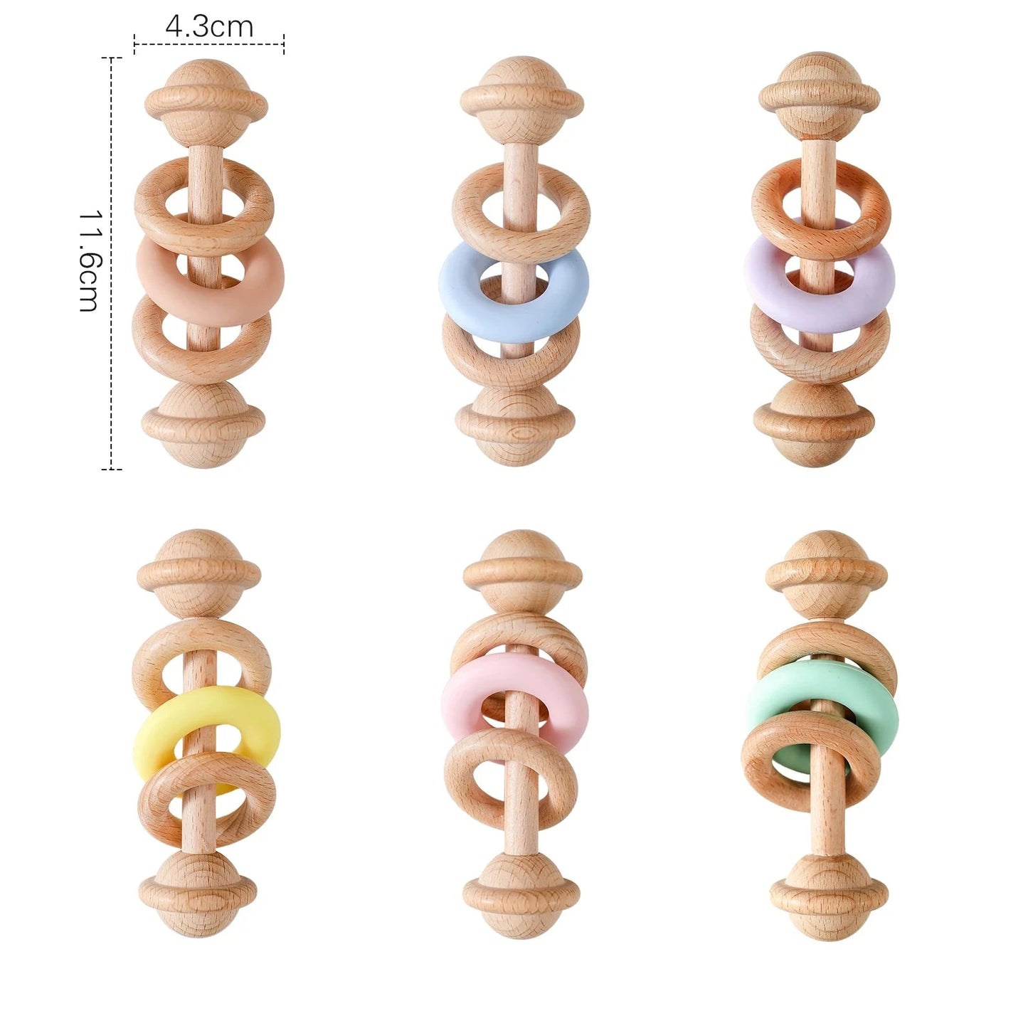 Hochet Bébé Bois