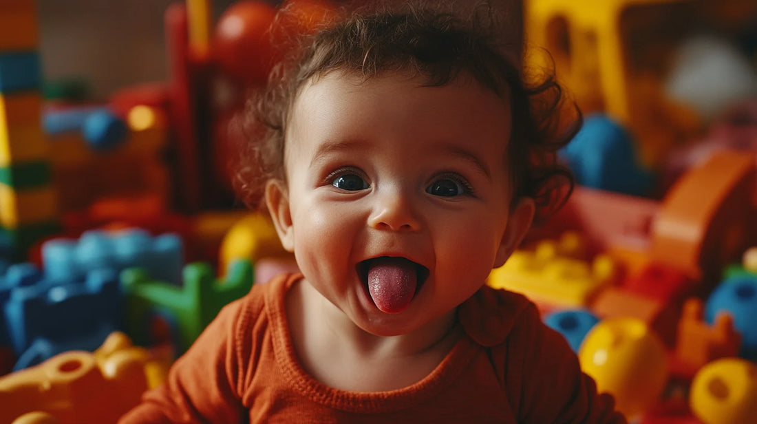 à quel âge bébé claque la langue