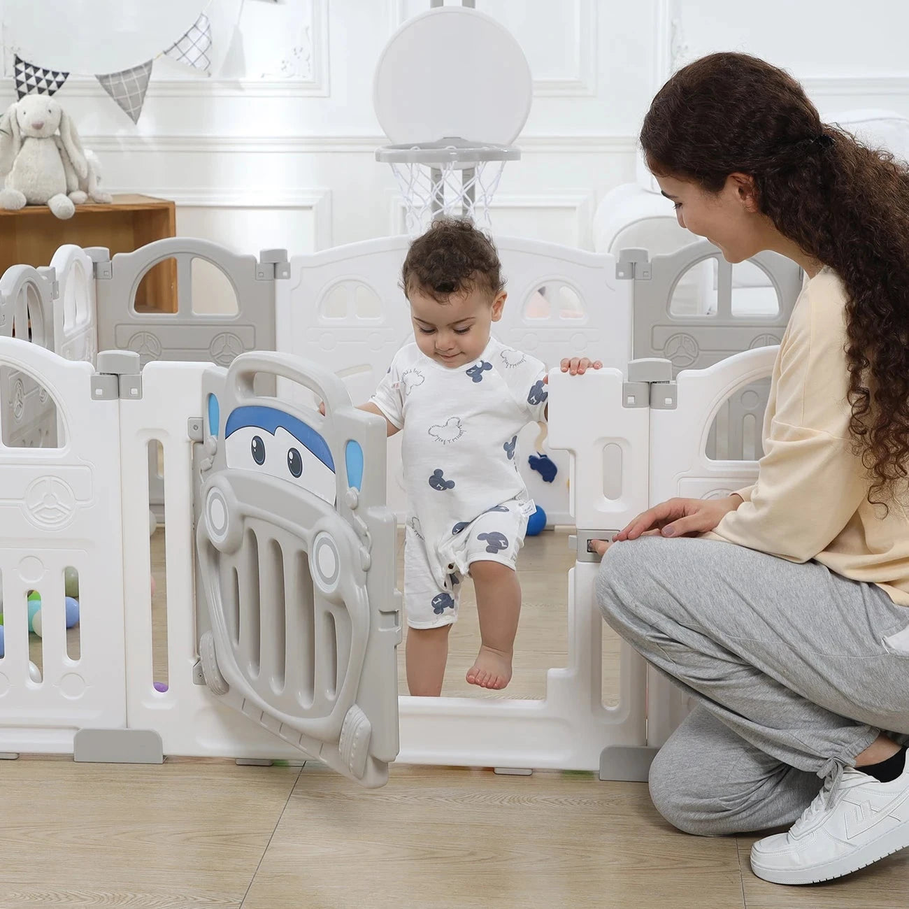 Barrière Parc Bébé Modulable